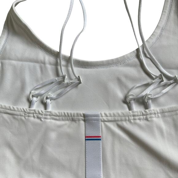 FOURLAPS Poise Longline Bra Basic White Women's Size Large NWT Run Low Impact - Picture 6 of 9